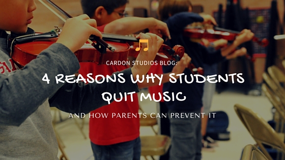 4 Reasons Why Students Quit Music