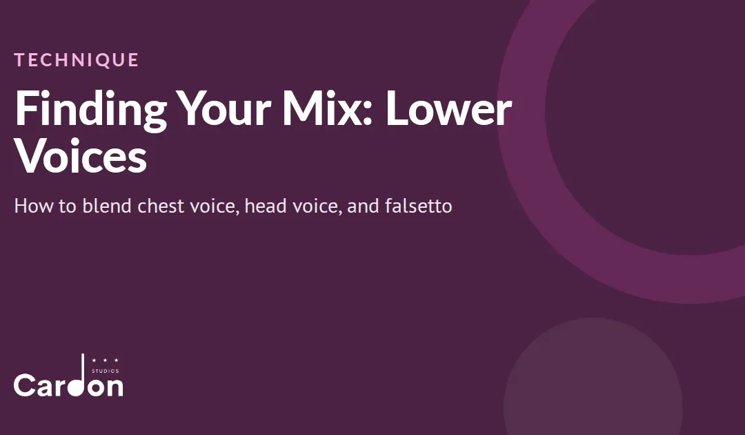 Finding Your Mix: Mixed Voice for Lower Voices